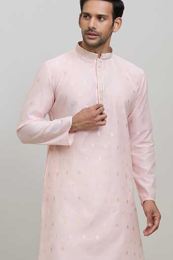 Arihant Rai Sinha Woven Pastel Kurta Set