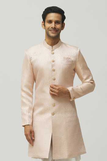 Arihant Rai Sinha Geometric Woven Kurta Set 