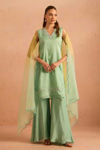 Tarini Vij Mehergul Floral Embroidered Kurta Set 