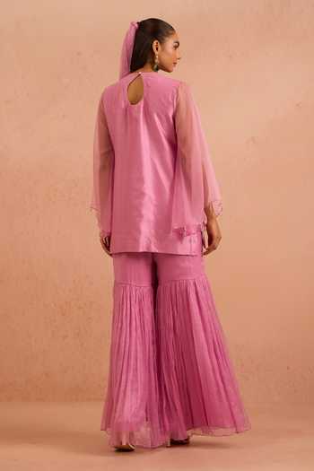 Tarini Vij Ruhina Embroidered Kurta & Gharara Set 