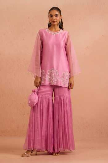 Tarini Vij Ruhina Embroidered Kurta & Gharara Set 