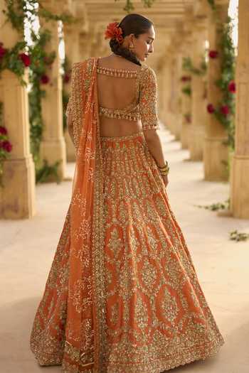 Seema Gujral Zardozi Work Bridal Lehenga Set 