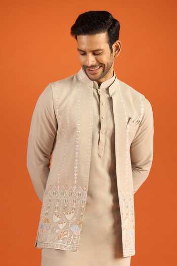 Arihant Rai Sinha Sleeveless Bundi Kurta Set 