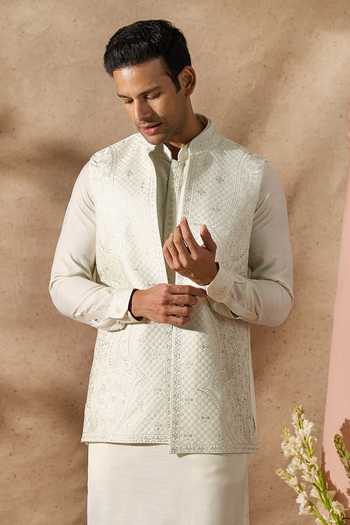 Arihant Rai Sinha Embroidered Nehru Jacket Set 