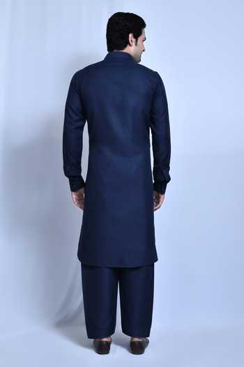 Arihant Rai Sinha Cotton Linen Kurta & Pathani Pant Set 
