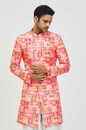 Arihant Rai Sinha Mughal Tile Print Kurta Set 