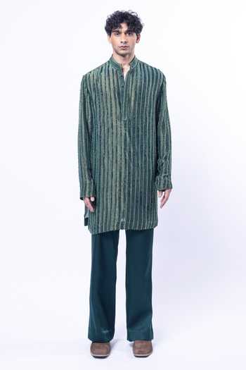Siddhant Agrawal Verdant Mirage Embroidered Kurta Set 
