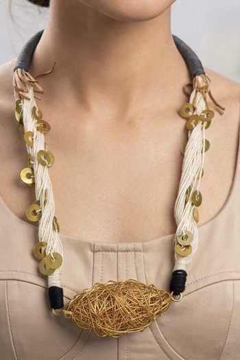Zaza By Somya The Sun Nest Pendant Necklace 