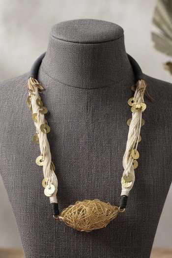 Zaza By Somya The Sun Nest Pendant Necklace 