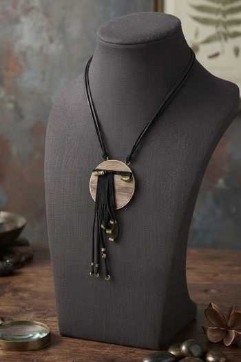 Zaza By Somya Eclipse Tassel Necklace 