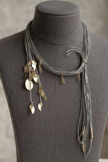 Zaza By Somya The Falling Leaf Necklace 