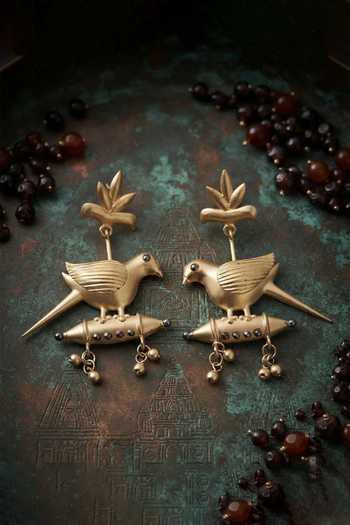 Zaza By Somya Birds Chirping Earrings 
