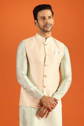 Arihant Rai Sinha Full Sleeve Kurta & Nehru Jacket Set 