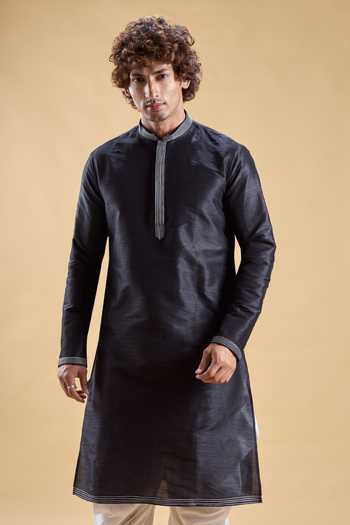 Arihant Rai Sinha Straight Solid Kurta With Dhoti Pant 