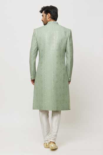 Arihant Rai Sinha Canna Bloom Embroidered Sherwani Set 