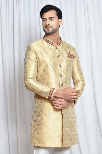 Arihant Rai Sinha Diamond Woven Sherwani Set 