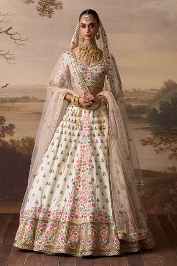 ANGAD SINGH Shabnam Embroidered Bridal Lehenga Set 