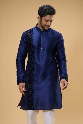 Arihant Rai Sinha Zari Thread Embroidered Kurta & Churidar Set 