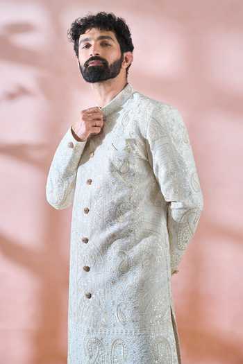 Arihant Rai Sinha Thread Sequin Paisley Sherwani & Pant Set 