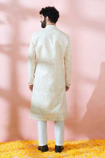 Arihant Rai Sinha Thread Sequin Paisley Sherwani & Pant Set 