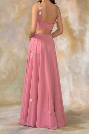 Pooja Peshoria Embellished Lehenga Set For Kids