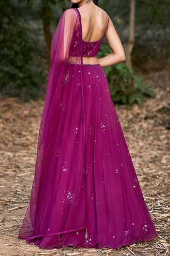 Pooja Peshoria Embroidered Lehenga Set For Kids