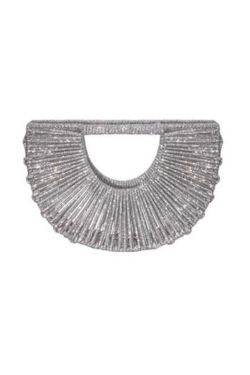 Buy FOREVER NOOR Silver Daisy Crystal Embellished Bag Online at Aza Fashions Buy_FOREVER NOOR_Silver Daisy Crystal Embellished Bag _Online_at_Aza_Fashions