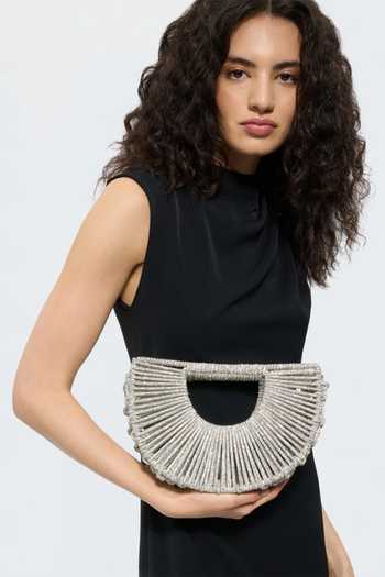 FOREVER NOOR Daisy Crystal Embellished Bag 
