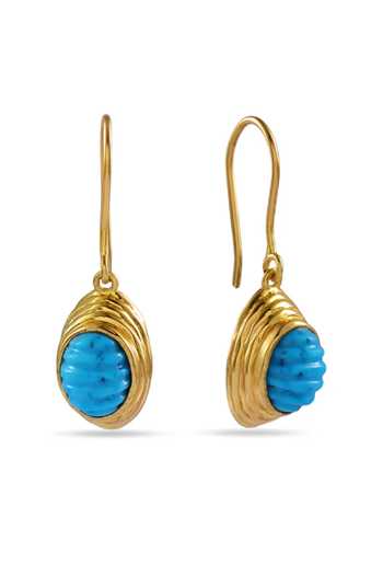 Arvino Turquoise Tide Hook Earrings 