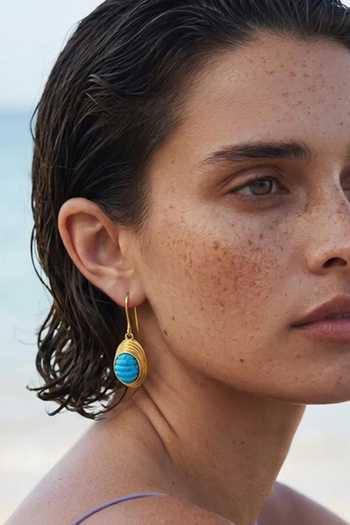 Arvino Turquoise Tide Hook Earrings 