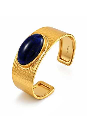 Arvino Midnight Lapis Empire Cuff Bracelet 