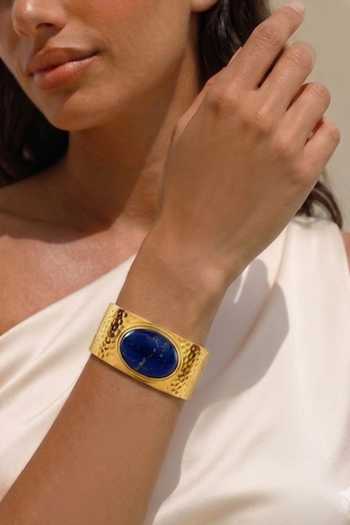 Buy Arvino Blue Midnight Lapis Empire Cuff Bracelet Online at Aza Fashions Buy_Arvino_Blue Midnight Lapis Empire Cuff Bracelet _Online_at_Aza_Fashions