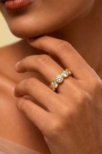 Buy Arvino Gold Plated Crystal Bezel Eternity Band Ring Online at Aza Fashions Buy_Arvino_Gold Plated Crystal Bezel Eternity Band Ring _Online_at_Aza_Fashions