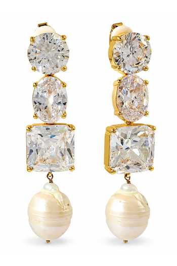 Buy Arvino Gold Plated Crystal And Baroque Pearl Drop Earrings Online at Aza Fashions Buy_Arvino_Gold Plated Crystal And Baroque Pearl Drop Earrings _Online_at_Aza_Fashions