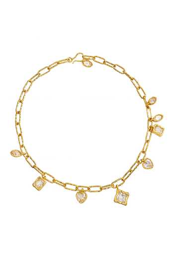 Arvino Floating Crystal Charm Necklace 