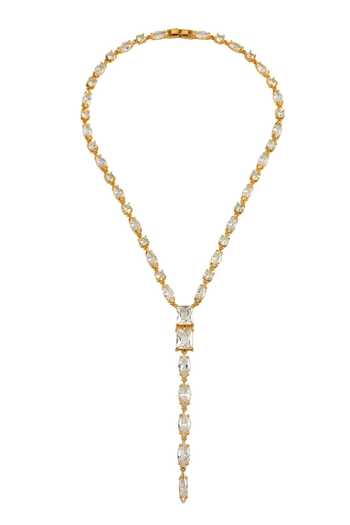 Arvino Crystal Lariat Necklace 