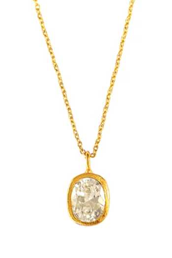 Arvino Gold Plated Crystal Drop Necklace Online at Aza Fashions Arvino_Gold Plated Crystal Drop Necklace _Online_at_Aza_Fashions
