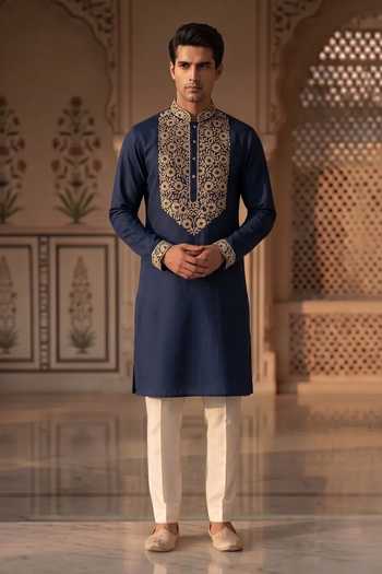 Prateek Munjal Cotton Kurta Pant Set 