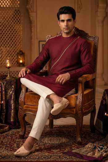 Prateek Munjal Cotton Kurta Pant Set 