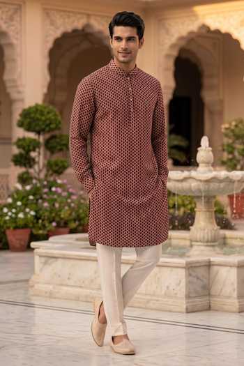 Prateek Munjal Cotton Kurta Pant Set 