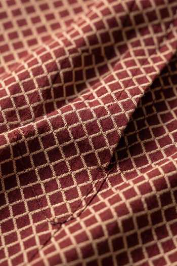 Shop_Prateek Munjal_Maroon Cotton Kurta Pant Set _Online_at_Aza_Fashions