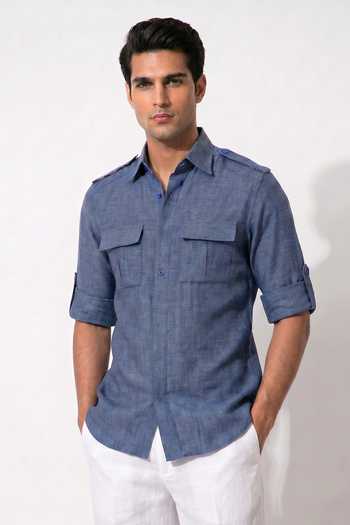 Prateek Munjal Linen Shacket 