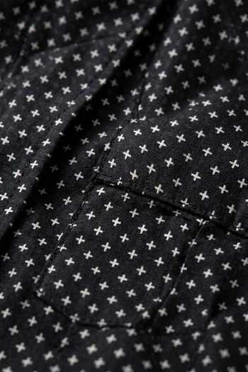 Buy_Prateek Munjal_Black Cotton Embroidered Shacket _Online_at_Aza_Fashions