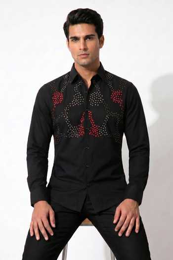 Prateek Munjal Bead Embroidered Shirt 