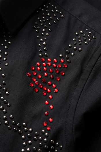 Buy_Prateek Munjal_Black Rayon Bead Embroidered Shirt _Online_at_Aza_Fashions
