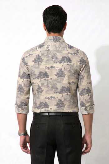 Prateek Munjal Cotton Printed Shirt 
