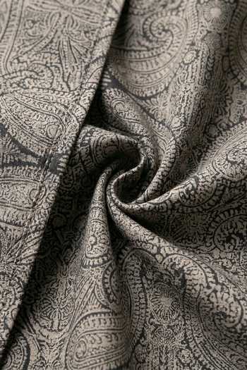 Buy_Prateek Munjal_Black Cotton Paisley Shirt _Online_at_Aza_Fashions