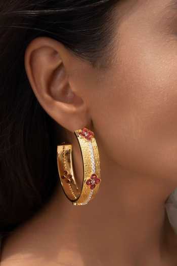 Mozaati Arabis Hoop Earrings