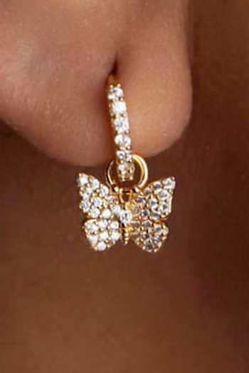 Mozaati Butterfly Huggies Earrings 