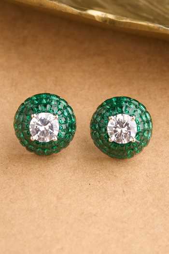Mozaati Round Illusion Earrings 